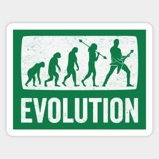 Rock and Roll Evolution: From Apes to Axe Heroes Magnet